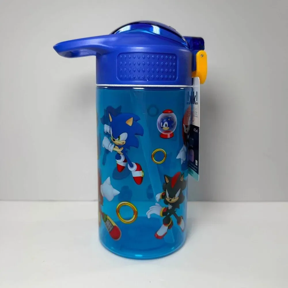Sonic the Hedgehog Zak! 16oz Water Bottle – Leak‑Proof – BPA‑Free –Antimicrobial